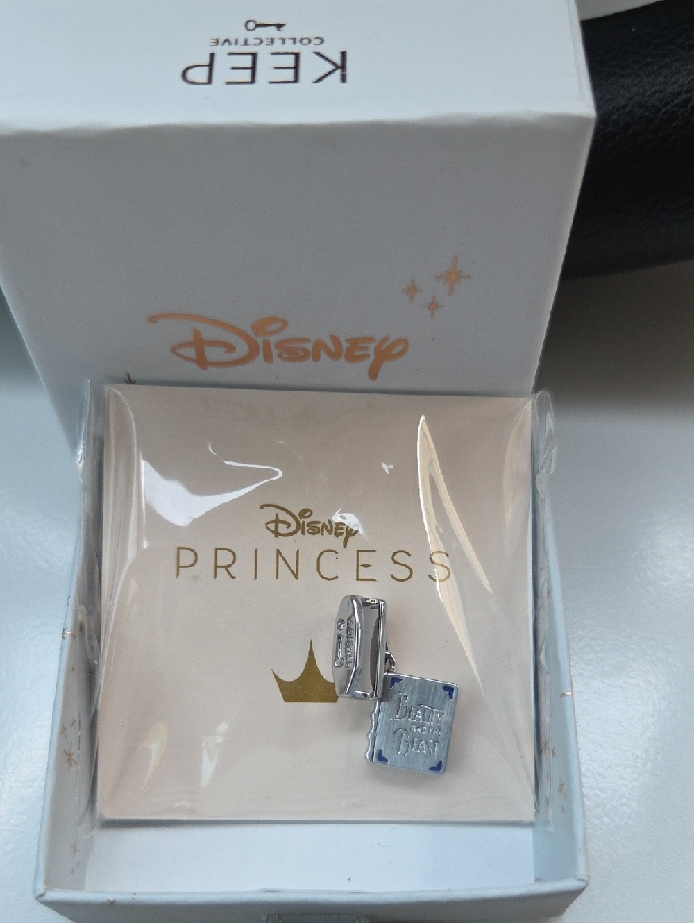 KEEP Collective Disney Beauty and the Beast Book Silver Charm Set